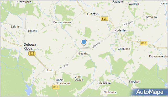 mapa Hanów, Hanów na mapie Targeo